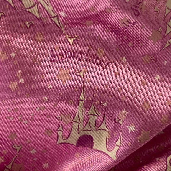 Vintage Disney Parks Minnie Mouse Plush Stuffed Animal Pink Castle Dress - Picture 14 of 16